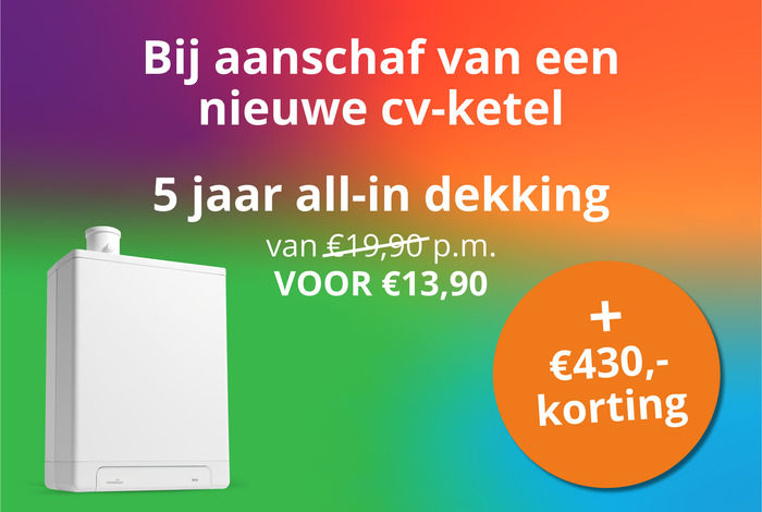 Uw vaste klantenvoordeel voor een nieuwe cv-ketel